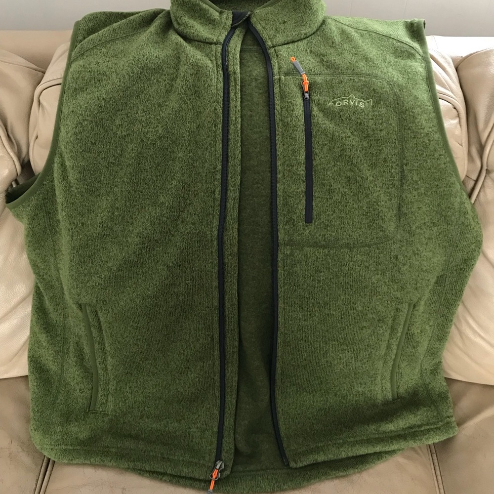 Orvis Sweater Fleece Vest - Green